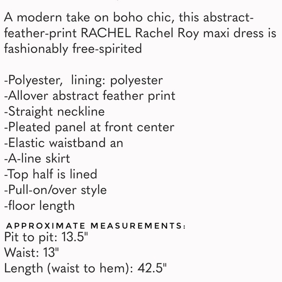 Rachel by Rachel Roy strapless maxi dress with a vibrant feather print Medium - Picture 6 of 8